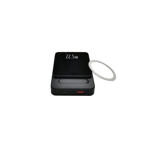 Banque d'alimentation magnétique PB-70 QI Chargement sans fil 10000 mAh Argent Banque d'alimentation magnétique PB-70 QI Chargement sans fil 10000 mAh Argent