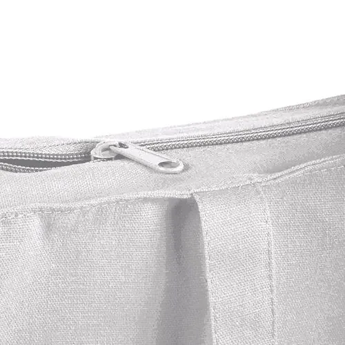 Shopper con soffietto in cotone 220 g/m2, manici lunghi e chiusura con zip Shopper con soffietto in cotone 220 g/m2, manici lunghi e chiusura con zip