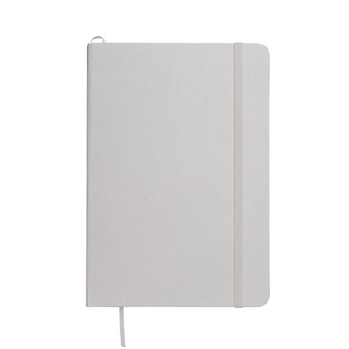 Carnet de notes avec couverture en résidus de fruits et fermeture élastique