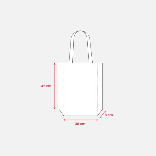250 g/m2 cotton shopping bag, long handles and gusset, zip closure 250 g/m2 cotton shopping bag, long handles and gusset, zip closure