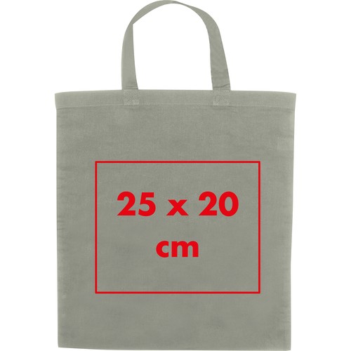Cotton bag with short handles Cotton bag with short handles