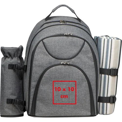 Picnic backpack for 4 Persons including also a picnic blanket Picnic backpack for 4 Persons including also a picnic blanket