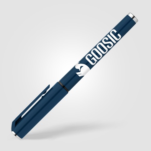 Islander Recycled Plastic Monochrome Gel Grip Pen
