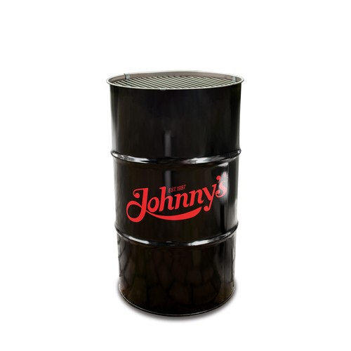 BBQ Barrel Medium Black | 120 Liter BBQ Barrel BBQ Barrel Medium Black | 120 Liter BBQ Barrel