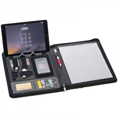 A4 folder with power bank ELDA