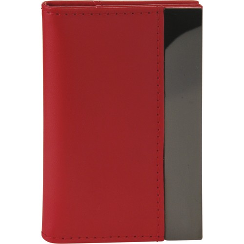 PORTE  CARTE DE VISITE EN PU ET MÉTAL