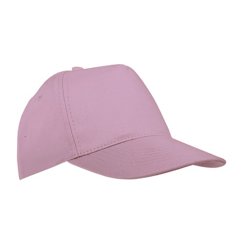 Cotton 5-panel cap with 2 mm-thick visor, embroidered eyelets and adjustable velcro strap Cotton 5-panel cap with 2 mm-thick visor, embroidered eyelets and adjustable velcro strap