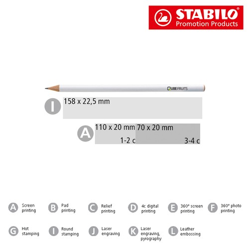 STABILO crayon graphite blanc STABILO crayon graphite blanc