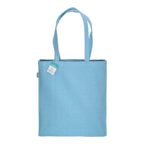 280g/m2 recycled cotton shopping bag, long handles and gussets