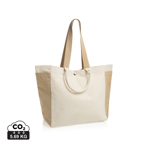 Bolsa de compra BEAU AWARE™ de lona reciclada 400 g/m²