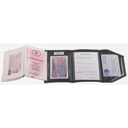 Porte-cartes d'identité CreativDesign® "ColourStripe" noir/noir Porte-cartes d'identité CreativDesign® "ColourStripe" noir/noir