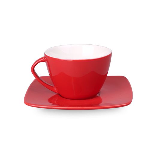 Cup Luna Set 220ml red/white