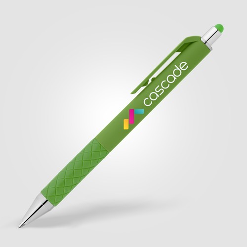 Penna a scatto Islander Bright Gel con gommino touch-screen