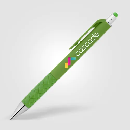 Penna a scatto Islander Bright Gel con gommino touch-screen