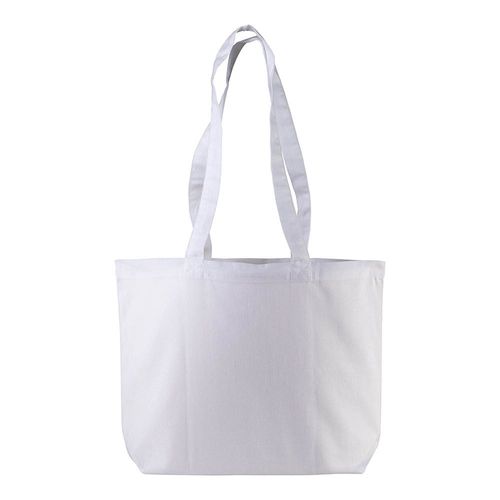 120 g/m2 cotton shopping bag, long handles and bottom gusset 120 g/m2 cotton shopping bag, long handles and bottom gusset