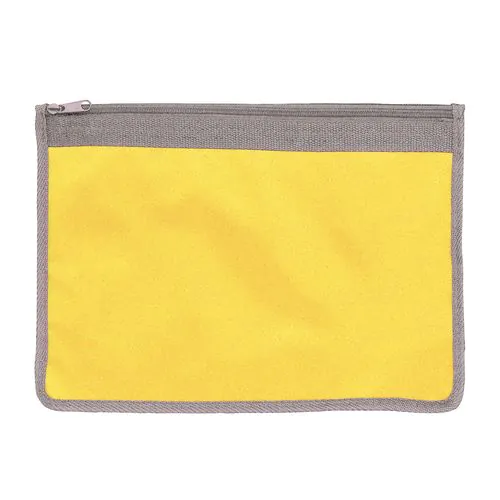 420D polyester brief folder, zip closure