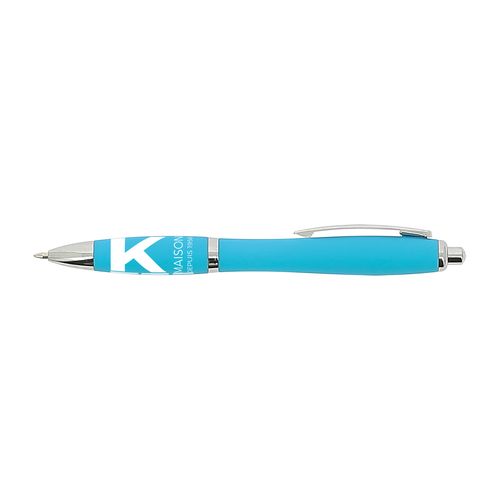 STYLO BILLE GOMME/CLIP METAL