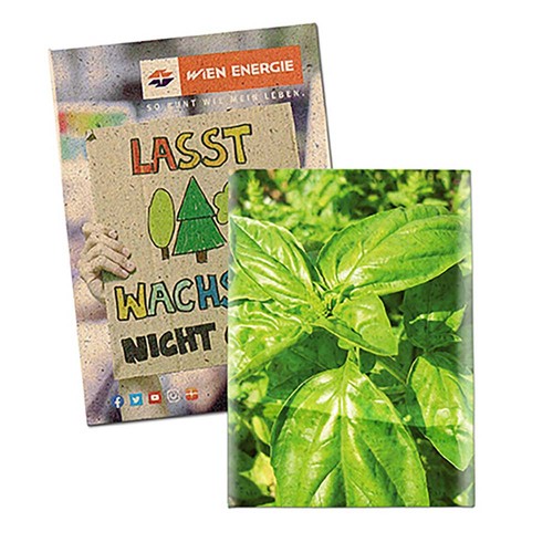 Zaadzakjes mini graspapier - Basilicum