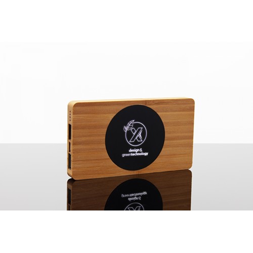 Powerbank Wireless Wood 5000 Powerbank Wireless Wood 5000