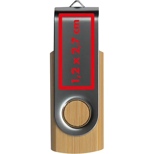 Twist USB Stick with medium wood cover Twist USB Stick with medium wood cover