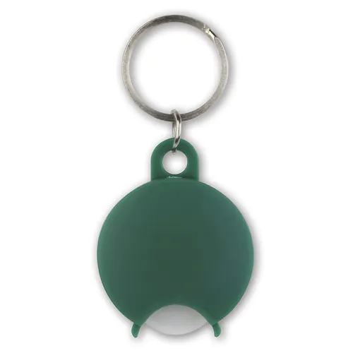 COIN HOLDER KEY CHAIN IN PLASTIC AND METAL