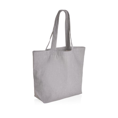 Impact Aware™ re-canvas shopper met vakje 240gsm ongeverfd Impact Aware™ re-canvas shopper met vakje 240gsm ongeverfd