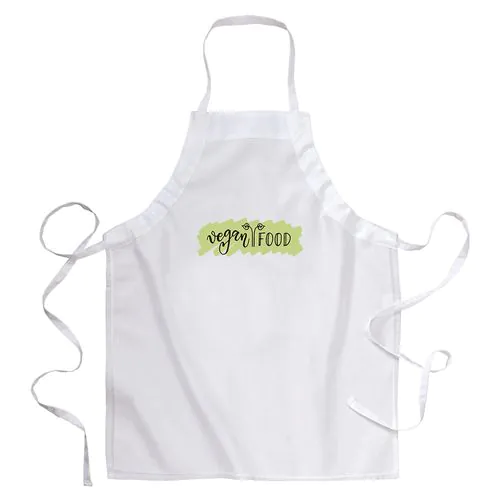 30% cotton/70% polyester (160 g/m2) cooking apron with adjustable tie