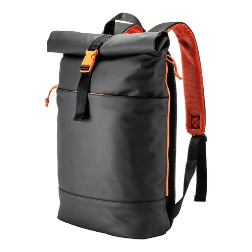 Water resistant soft pu laptop backpack, notebook compartment