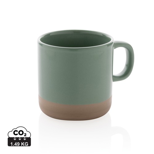 Taza de cerámica esmaltada 360ml. Taza de cerámica esmaltada 360ml.