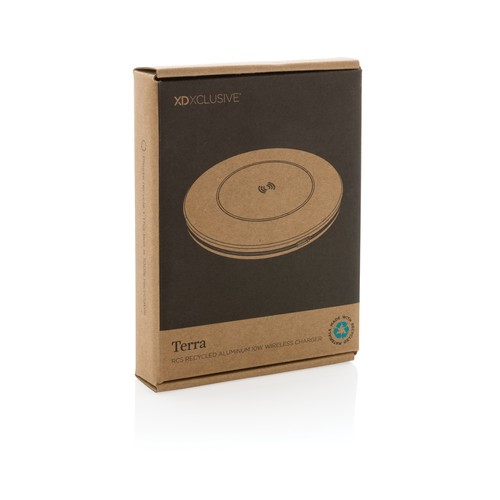 Caricatore wireless 10W in alluminio RCS Terra Caricatore wireless 10W in alluminio RCS Terra
