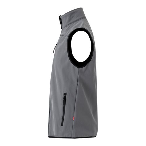 VL VARUNA. Soft shell vest (280g/m²), with polar lining, in polyester (94%) and elastane (6%)