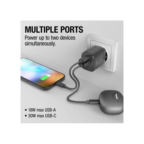 Fresh 'n Rebel 30W Fast Charger GaN USB-C & USB-A Fresh 'n Rebel 30W Fast Charger GaN USB-C & USB-A
