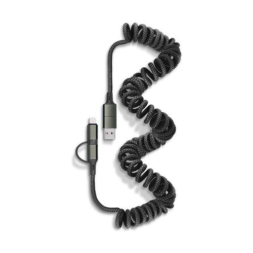 6-IN-1 FAST CHARGING AND DATA TRANSFER SPRING RETRACTABLE CABLE 6-IN-1 FAST CHARGING AND DATA TRANSFER SPRING RETRACTABLE CABLE