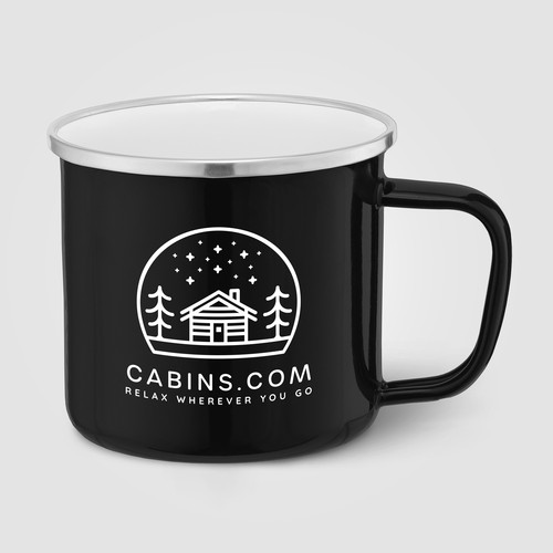 Wyoming - 385 ml Mug de camping émaillé avec bord en acier inoxydable Wyoming - 385 ml Mug de camping émaillé avec bord en acier inoxydable