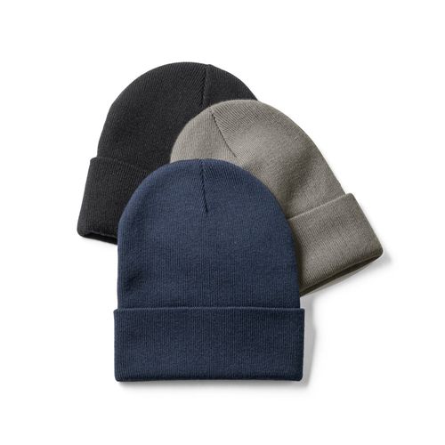 CARL. Recycled polyester (100% rPET) double-layered soft knit unisex beanie