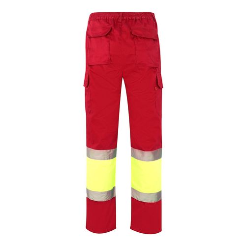 VL ATHENA. Pantaloni in twill bicolore, foderati, con diverse tasche, in cotone (20%) e poliestere (80%)