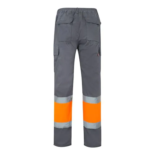 VL ATHENA. Pantaloni in twill bicolore, foderati, con diverse tasche, in cotone (20%) e poliestere (80%)