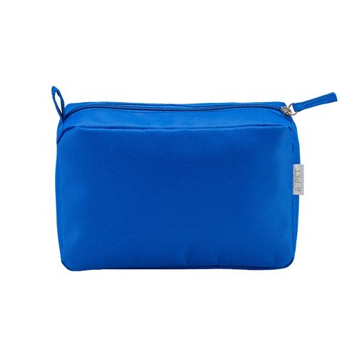 Beauty case en polyester recyclé R-PET avec fermeture éclair