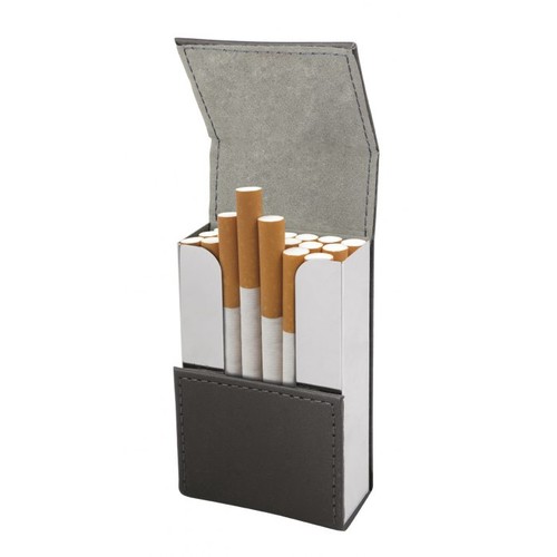 POCKET CIGARETTES CASE PU BLACK