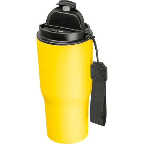 Dubbelwandige drinkbeker van rvs, 550 ml Dubbelwandige drinkbeker van rvs, 550 ml