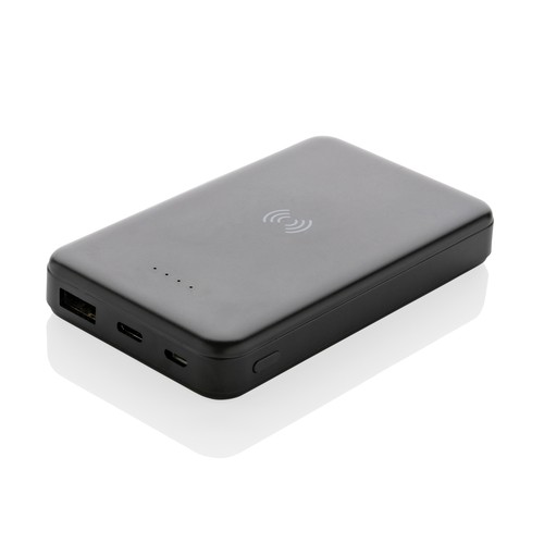 RCS recycled plastic 5.000 mAh 5W wireless powerbank RCS recycled plastic 5.000 mAh 5W wireless powerbank