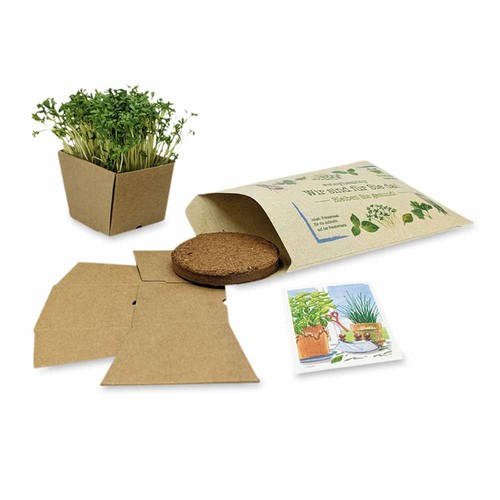 "Make-a-Wish" Seed Planting Kit - (Grass paper) Cress