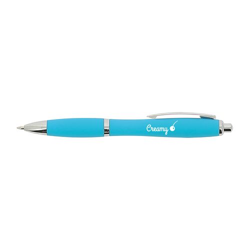 STYLO BILLE GOMME/CLIP METAL