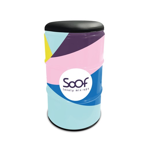 Barrel Seat Lidded Full Colour