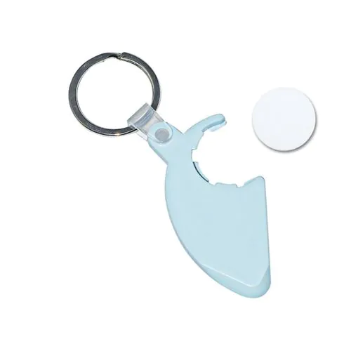 sleutelhanger met winkelmuntje
