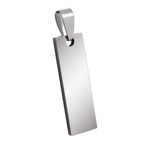 PENDENTIF ACIER RECTANGLE 10x32mm PENDENTIF ACIER RECTANGLE 10x32mm