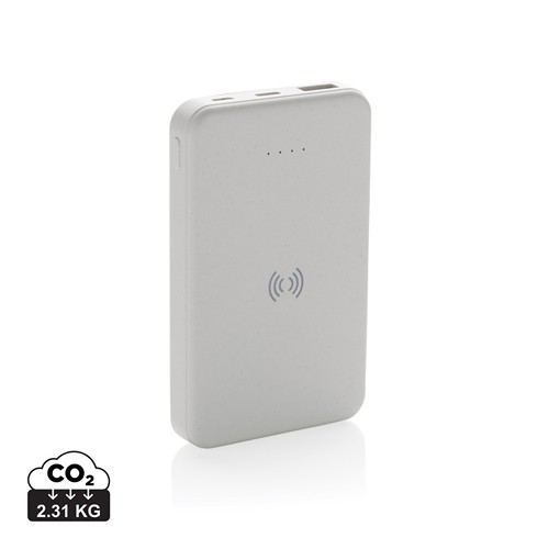 RCS recycled plastic 5.000 mAh 5W wireless powerbank RCS recycled plastic 5.000 mAh 5W wireless powerbank