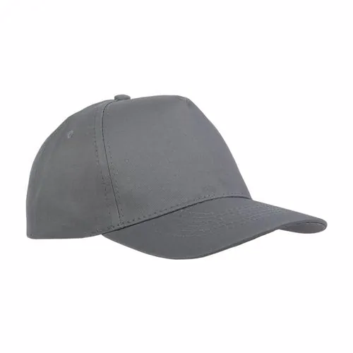 Cotton 5-panel cap with 2 mm-thick visor, embroidered eyelets and adjustable velcro strap Cotton 5-panel cap with 2 mm-thick visor, embroidered eyelets and adjustable velcro strap