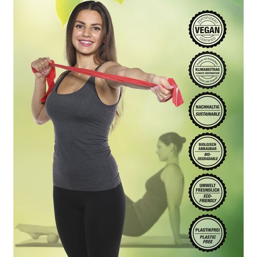 Exercise Band / Fitness Band completely customized - sustainable & vegan - MOQ 5,000 pcs. Exercise Band / Fitness Band completely customized - sustainable & vegan - MOQ 5,000 pcs.