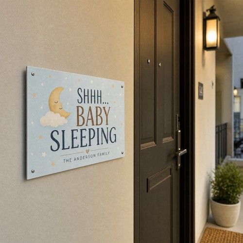 Custom Metal Door Plates - Borderless Design, Made to Order Custom Metal Door Plates - Borderless Design, Made to Order